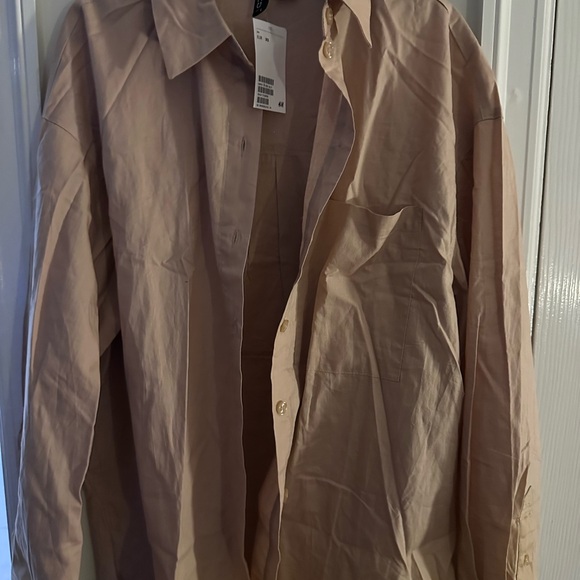 Divided Beige Lightweight Shirt Jacket - Picture 1 of 3